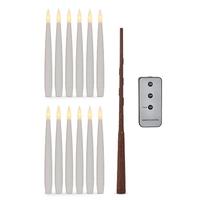 RAZ Imports 5" White Finish LED Magic Candles (Set of 12)