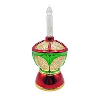 RAZ Imports 9.5" Swirling Glitter Candle Water Lantern