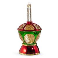 RAZ Imports 9.5" Swirling Glitter Candle Water Lantern