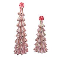 RAZ Imports 18"/13" Pink Ribbon Tree (Set of 2)