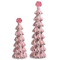 RAZ Imports 18"/13" Pink Ribbon Tree (Set of 2)