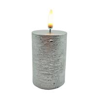 View 3" Rustic Silver LED Votive Wax Candle
