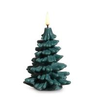 View 5.5" Green Christmas Tree LED Wax Candle