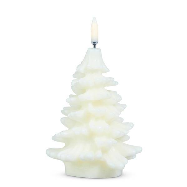 5.5" Ivory Christmas Tree LED Wax Candle