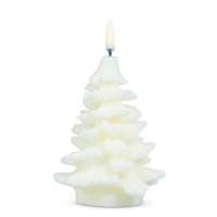 RAZ Imports 5.5" Ivory Christmas Tree LED Wax Candle