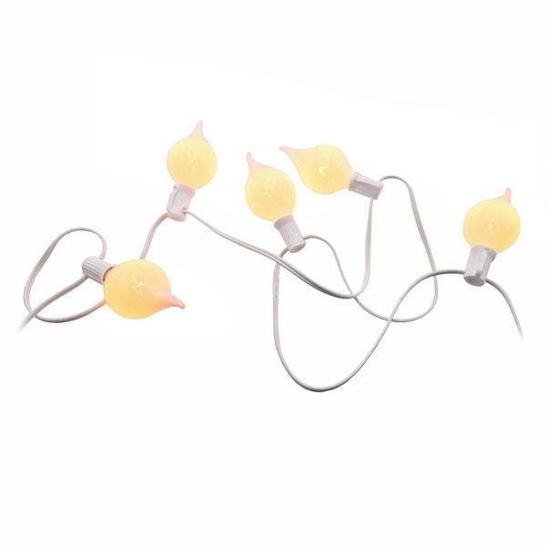 15 Light 14' White Shiny Kismet LED Light String
