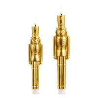 RAZ Imports 11.5" Gold Taper Nutcrackers (2 Pack)