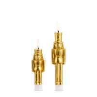 RAZ Imports 7.5" Gold Taper Nutcrackers (2 Pack)