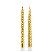 RAZ Imports 11" Gold Taper Candles (2 Pack)