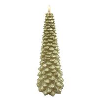 RAZ Imports 10.5" Gold Christmas Tree LED Wax Candle