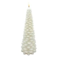 RAZ Imports 10.5" Ivory Christmas Tree LED Wax Candle