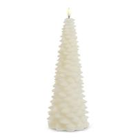 RAZ Imports 10.5" Ivory Christmas Tree LED Wax Candle