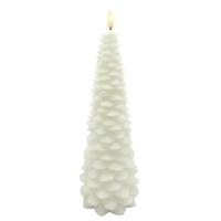 RAZ Imports 10.5" White Christmas Tree LED Wax Candle