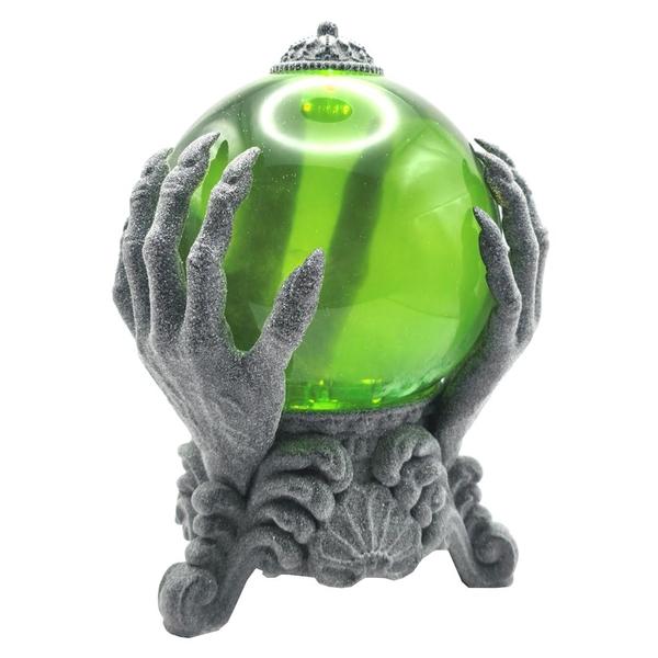 9" Green Battery Operated LED Fortune Teller Ball 