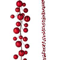 RAZ Imports 6' Red Ball Garland