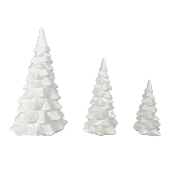 10.5" White Tree (Set of 3)