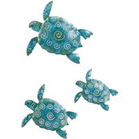 View Blue and Green Sea Turtle Wall Decor (3 piece)