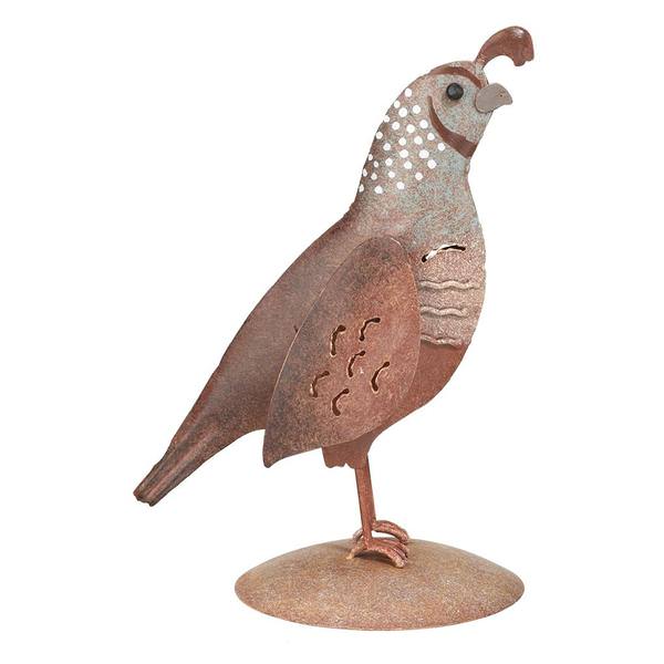 6.5"  Metal Female Quail Decor