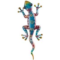 View 11" Rainbow Purple Gecko Wall Decor