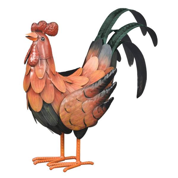 10" Golden Rooster Decor Home Decor