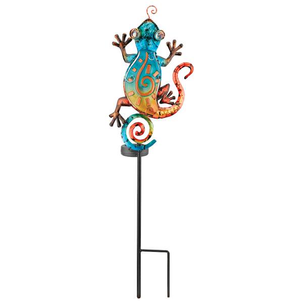 24" x 7.5" Gecko Garden Stake Solar LED Light