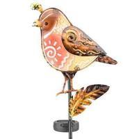 Regal Art & Gift 24" Quail Garden Stake Solar LED Light