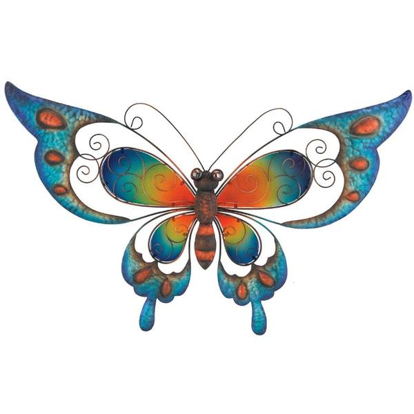 29" Blue Butterfly Wall Decor