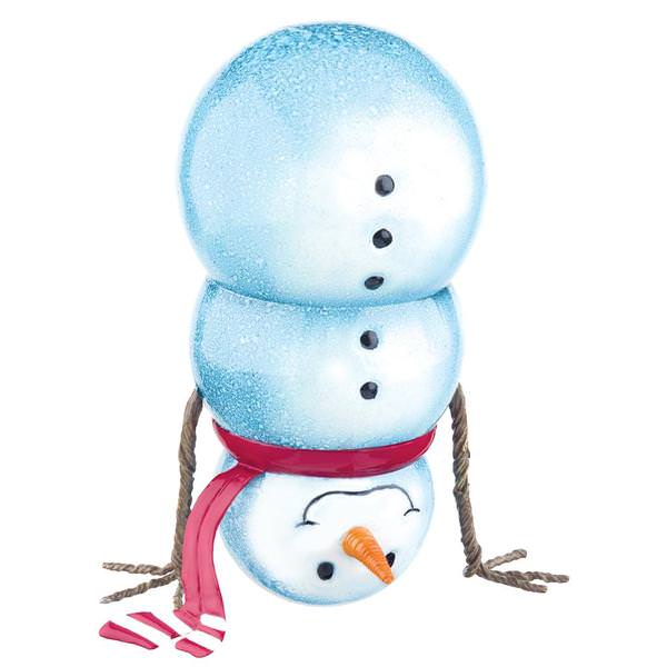 6.8" Snowbies "Headstand" Decor Home Ornament