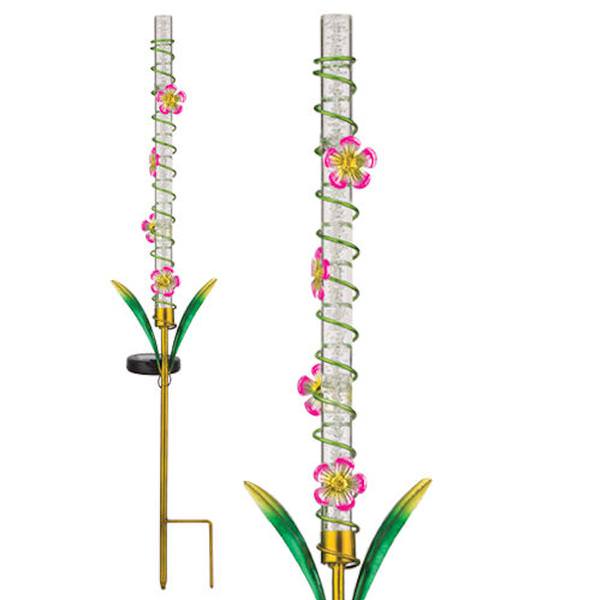 31.25" x 7" Pink (Color Changing) Solar LED Light Stake