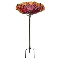 View 25" Birdbath/Feeder Lawn Stake Garden Ornament