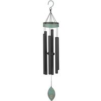 Regal Art & Gift 40" Patina Black Wind Chime Lawn Ornament