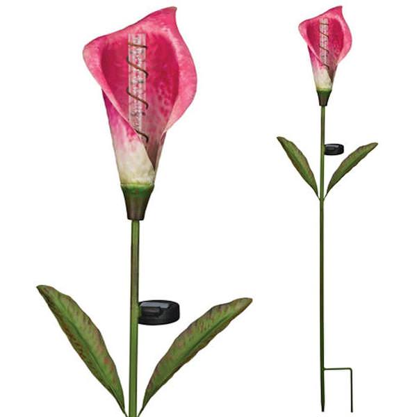 41.5" x 10" Calla Lilly Garden Stake Solar LED Light