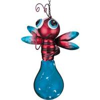 View 14" x 6.5" Metal Solar Firefly Lantern
