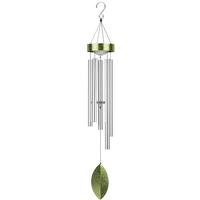 Regal Art & Gift 42" Green Solar Wind Chime Lawn Ornament