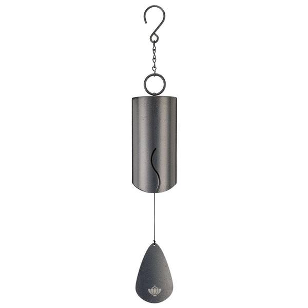 28" Pewter Wind Bell Wind Chime Lawn Ornament