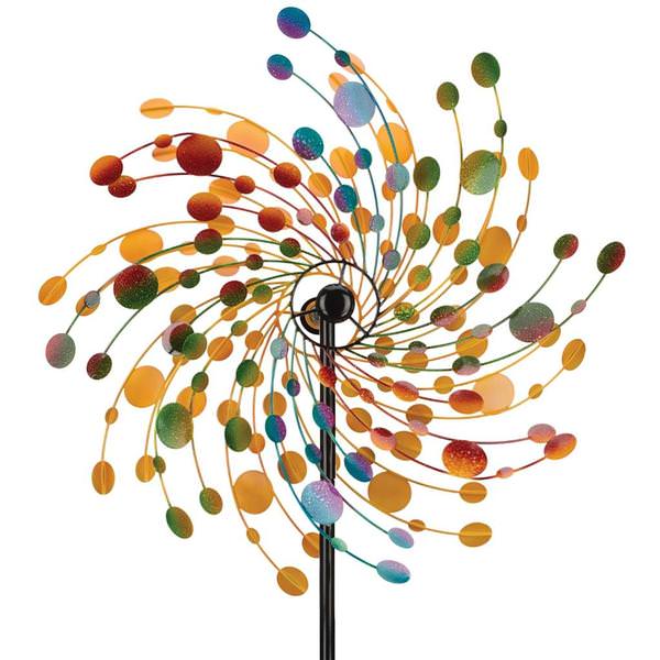 32" Multi-Color Confetti Rotating Wind Spinner