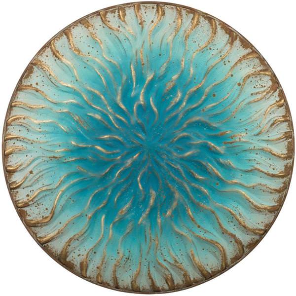 36" Blue Wave Wall Decor