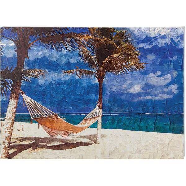 Beach Hammock 3D Metal Art Wall Decor