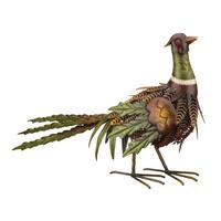 Regal Art & Gift 16.5" Metal Fall Pheasant Up Decor