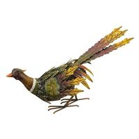 Regal Art & Gift 15.5" Metal Fall Pheasant Down Decor