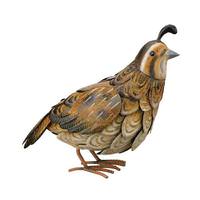 View 15"  Metal Female Quail Decor