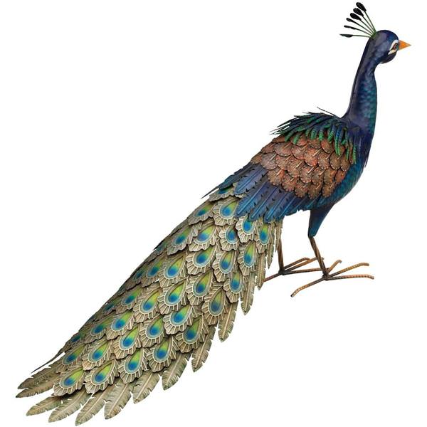 Blue Patina Peacock Roamer
