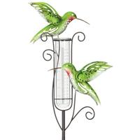 View Hummingbird Rain Gauge Garden Stake