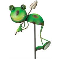 Regal Art & Gift Green/Brown Frog Garden Stake Decor