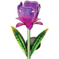 View Purple Solar Tulip Garden Stake