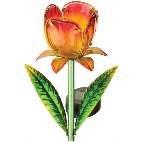 Yellow Solar Tulip Garden Stake