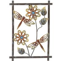 Regal Art & Gift Pewter Rust Sienna Dragonfly Wall Decor