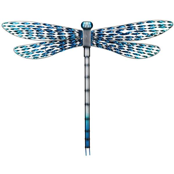 25" Blue Dragonfly Wall Decor