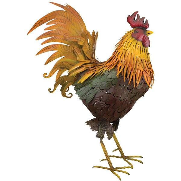 34" Multi-Colored Napa Rooster