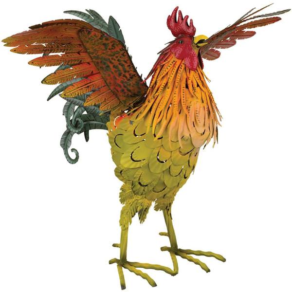 21" Multi-Colored Napa Rooster
